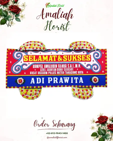 Papan Bunga Ucapan Selamat Karangbesuki