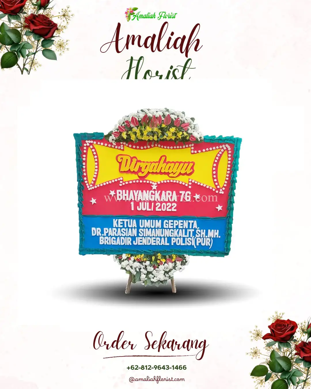 Papan Bunga HUT Ulang Tahun Karangbesuki